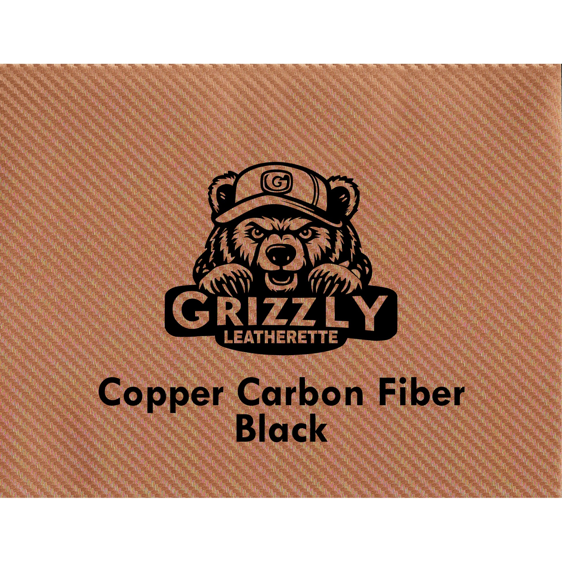 Laserable leatherette grizzly copper color