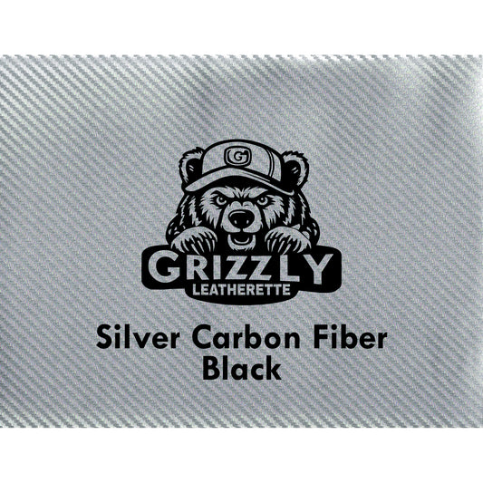Laserable leatherette grizzly silver color