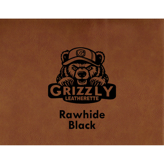 Laserable leatherette grizzly Rawhide color