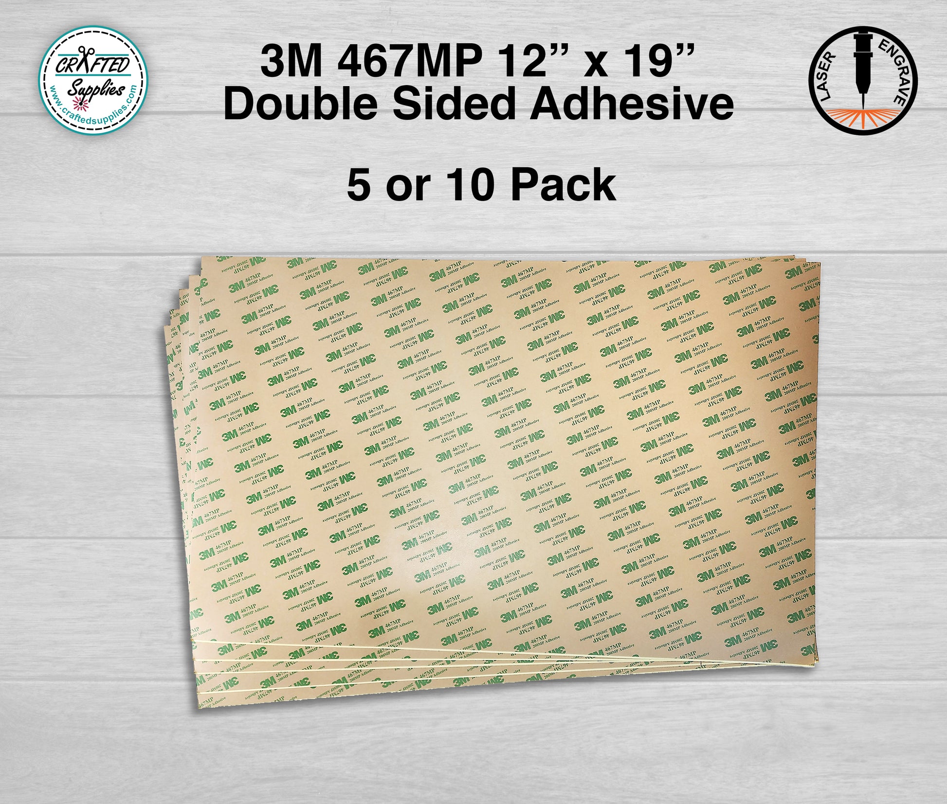 3M 467MP Double Sided Adhesive Transfer Tape 12″ Width - Composite Envisions