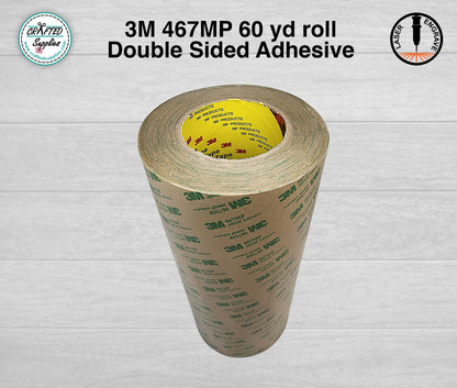 3M 467MP Double Sided Tape, 60yd Roll