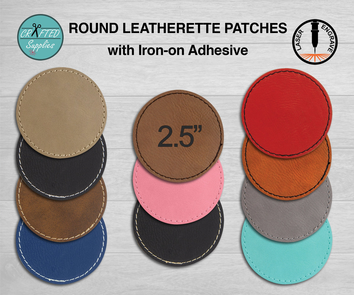 22 Medal Leatherette Hat Patch
